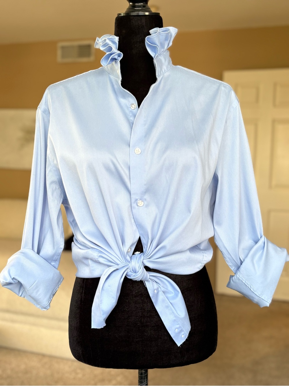 Reworked Calvin Klein slim fit stretch button down